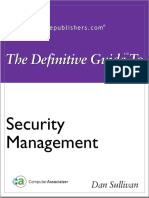 The Definitive Guide To Security Management Chapter 2