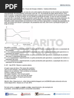 TD 08 - BIOLOGIA - ECOLOGIA - Fluxos de Energia e Matéria - Cadeias Alimentares