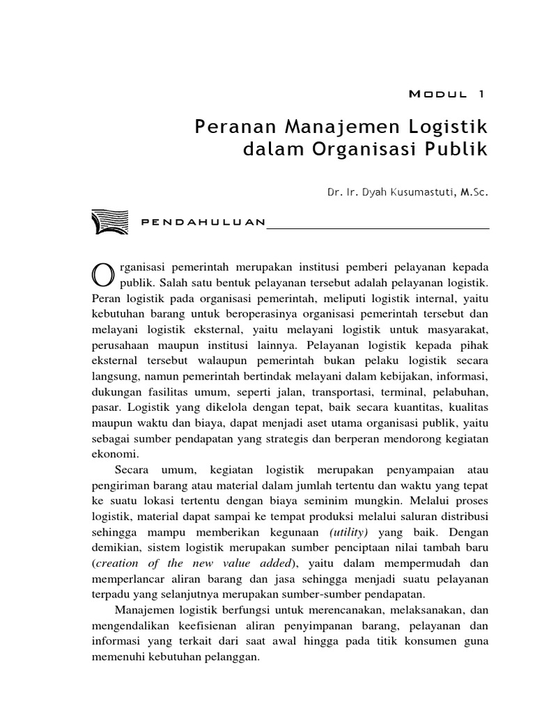 Manajemen Logistik Buku Pdf