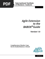 Agile Extension To The BABOK Guide Agile Alliance Member PDF