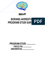 Ban-Pt: Borang Akreditasi Program Studi Sarjana