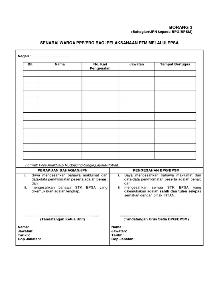 Borang 3