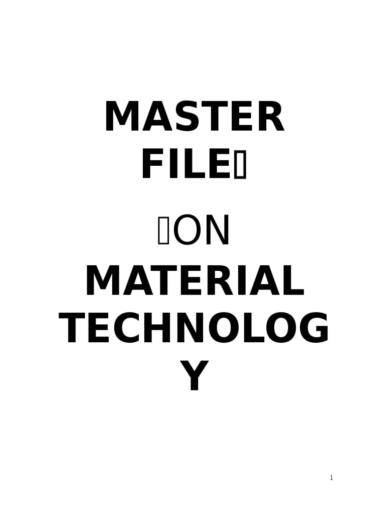 Material Tech Course Guide | PDF | Chemical Bond | Ion