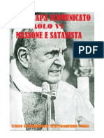 Antipapa Scomunicato Paolo VI, Massone e Satanista