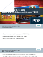 WinCC OA Video User Days 2015 Overview