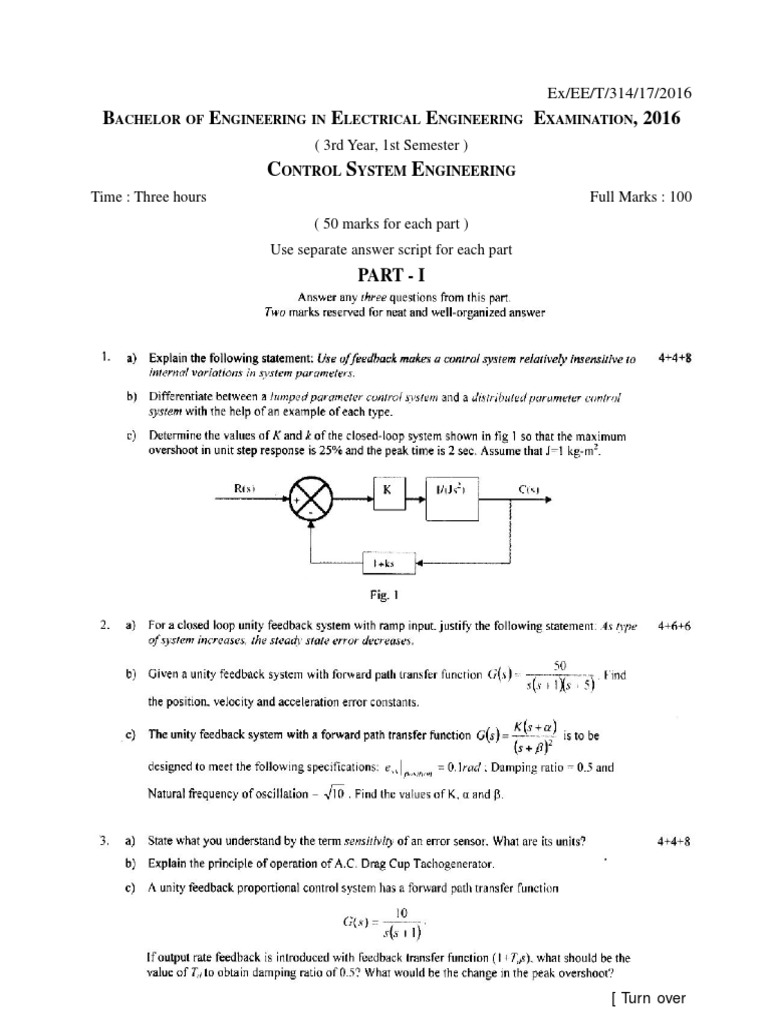 Control system engineering pdf