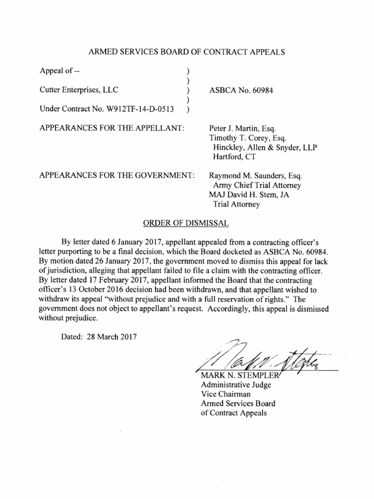 Cutter Enterprises, LLC, A.S.B.C.A. (2017) Download Free PDF Appeal