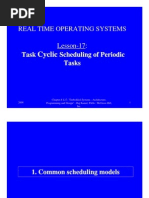 Cyclic Scheduling of Periodic Tasks