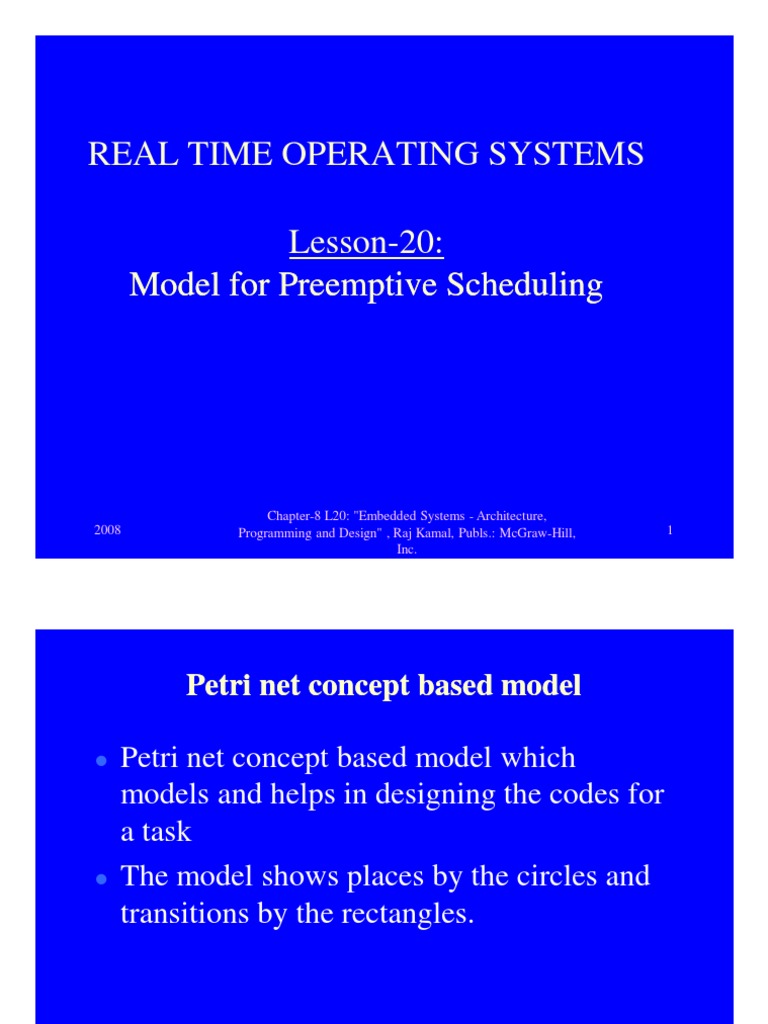 Preemptive Scheduling with Petri Nets | PDF | Concurrency (Computer ...