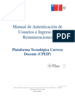Manual de Autenticación de Usuarios e Ingreso de Remuneraciones.