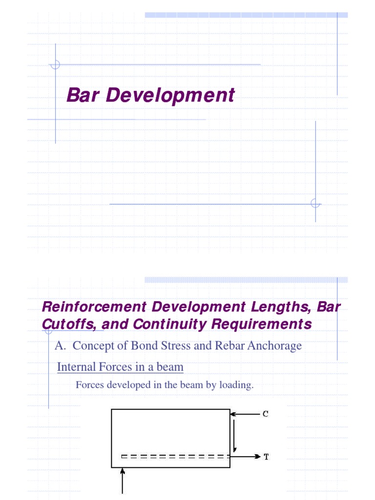 Reinforcement Development Length Calculations for Simply Supported Beam with Epoxy Coated Bars