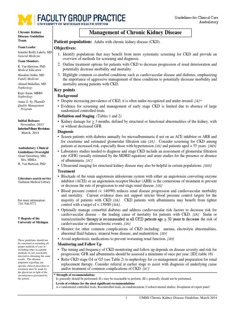 CKD PDF | PDF | Chronic Kidney Disease | Renal Function