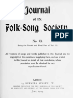 Journal of The Folk Song Society No.13