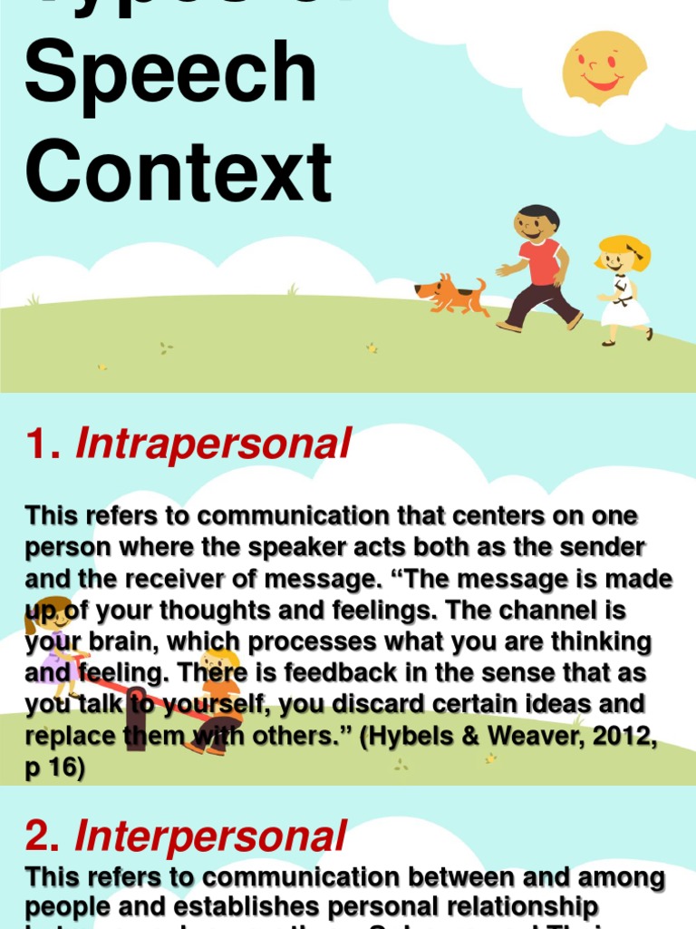 types of speech context games