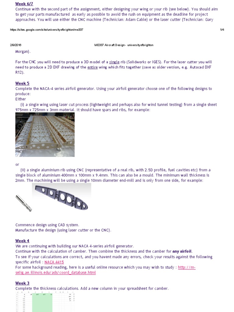 NACA Airfoil Design & Manufacturing | PDF | Airfoil | Aerospace Engineering