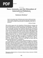Race, Amnesia, And the Education of International Relations