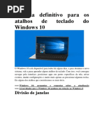 O Guia Definitivo Para Os Atalhos de Teclado Do Windows 10