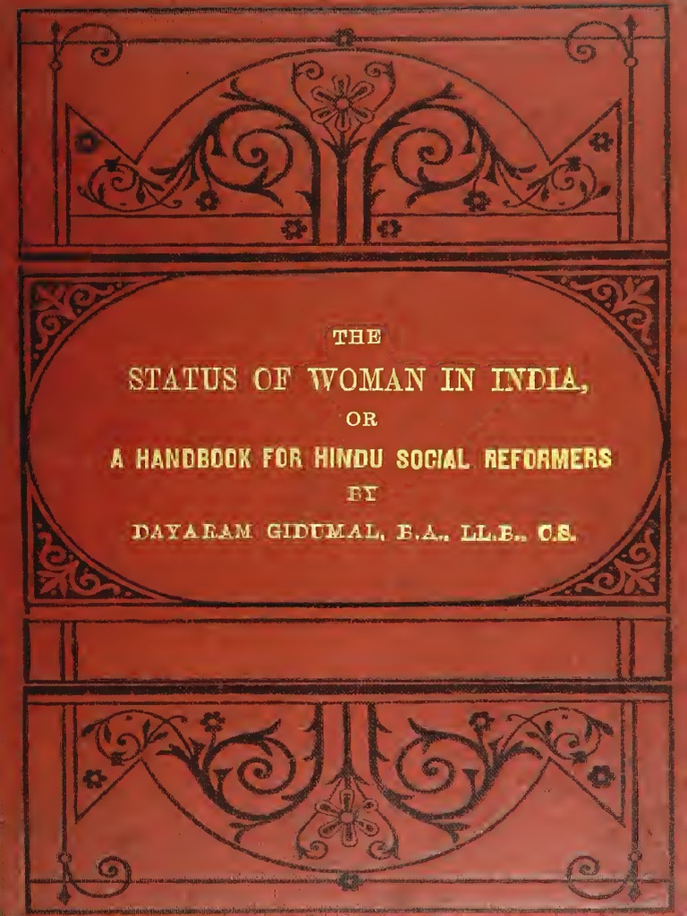 The Status of Women in India Dayaram Gidumal | PDF | Child Marriage ...