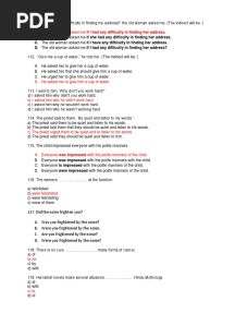 ETEA English MCQ's 