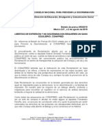 Consejo Nacional para Prevenir La Discriminacion Dirección de Educación, Divulgación y Comunicación Social