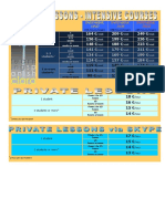 2013 - Claro - Todos Los Cursos - Reserva, Horario y Precios (English)