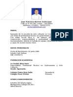 Perfil de chef profesional con sólida formación culinaria