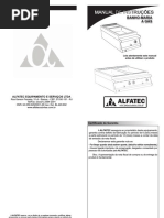Manual Banho Maria a Gas Alfatec