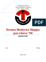 Teme Diplome Master - Drama Moderne Shqipe Pas Viteve 90'