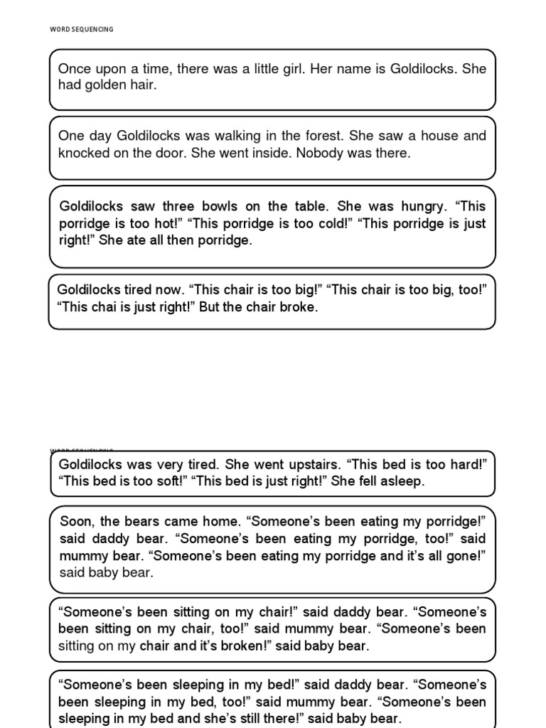 Word Sequencing PDF