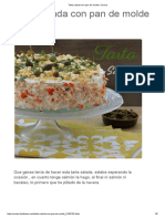 Tarta Salada Con Pan de Molde - Cocina