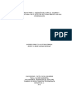 Propuesta para La Medición Del Capital Humano y Organizacional de La Gestión Del Conocimiento en PDF