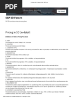 Pricing in SD (In Detail) - SAP SD Forum