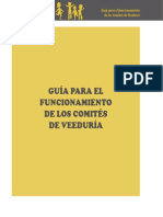 Guía para El Funcionamiento de Los Comités de Veeduría SERPAJ Ecuador 2010