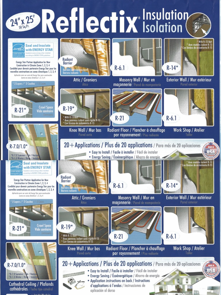 Reflectix Aluminum Insulation PDF Building Insulation Electrical Wiring