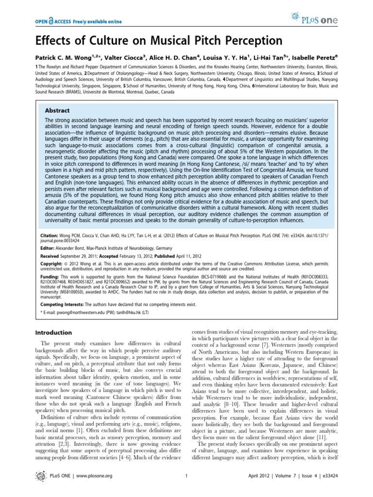 Frequency theory of pitch perception picture