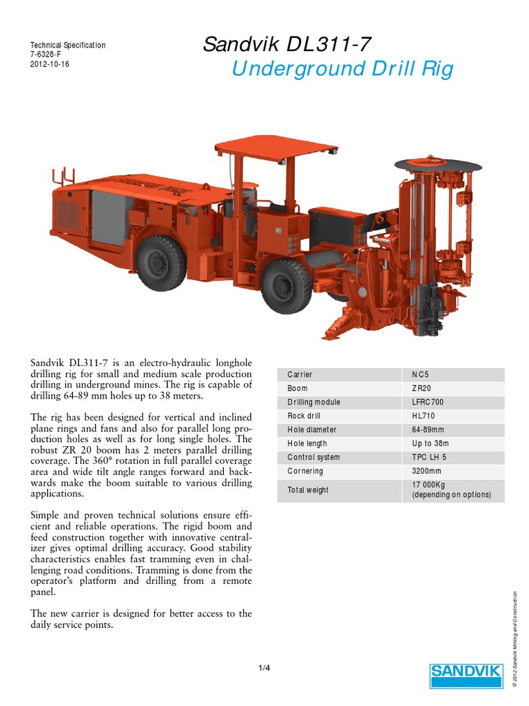 DL311 7 | PDF | Drilling | Drill