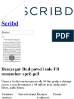 Scribd: Descargar Bud Powell Solo I'll Remember April PDF