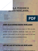 Tabla Periodica Según Newlands