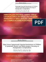 Hernioplastia Inguinal Abierta Versus Laparoscópica en Niños