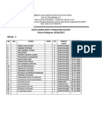 Data Siswa Kelas 1 Sampai 6 SDN 2 Paku