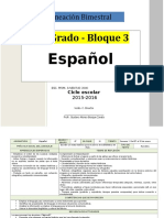 Plan 6to Grado - Bloque 3 Español (2015-2016).doc