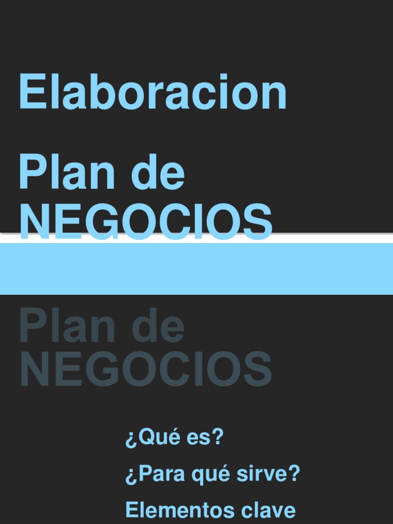 Guía Completa para un Plan de Negocios | PDF | Marketing | Producto ...