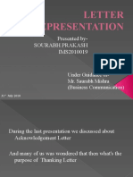 Letter Representation: Presented By-Sourabh Prakash IMS2010019