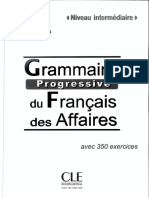Grammaire Progressive Du Francais Des Affaires Avec 350 Exercices