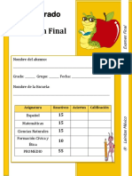 3er Grado - Examen Final PDF