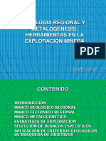 Presentacion Geologia Regional y Metalogenesis en La Exploracion Minera