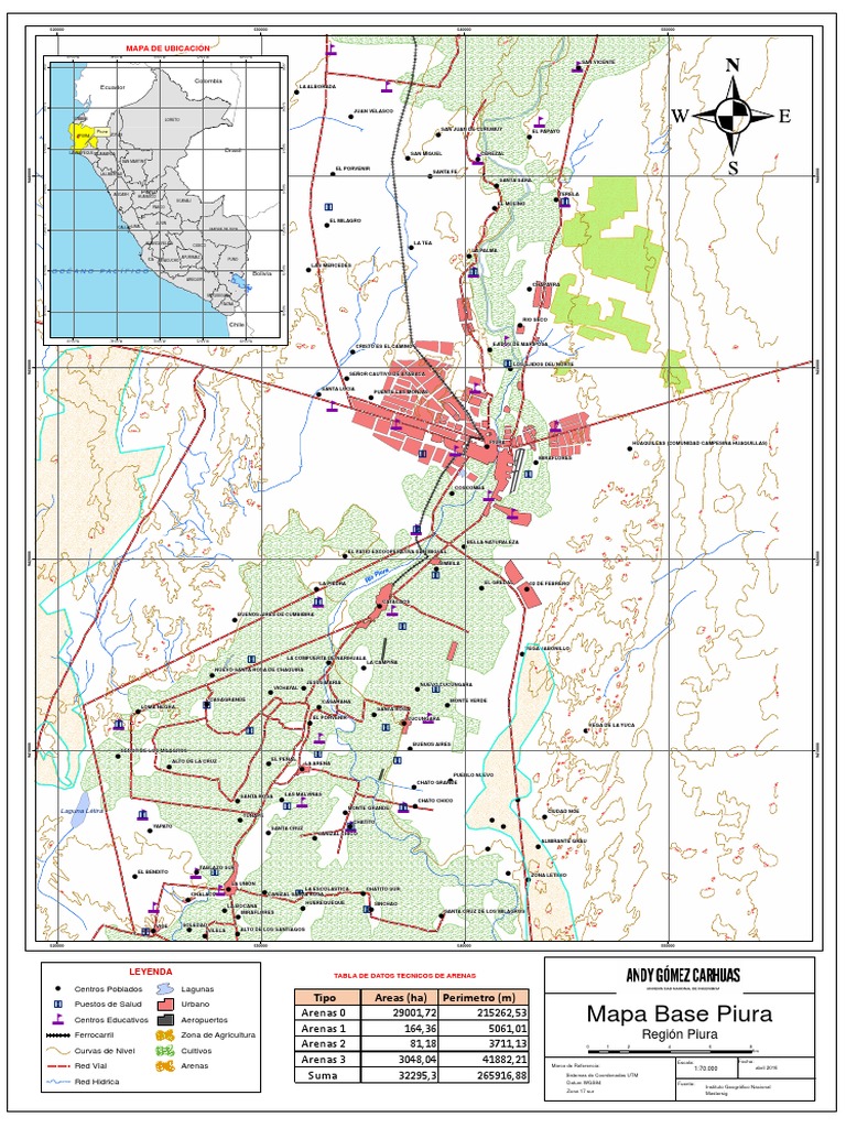 Mapa de Ubicación de Piura | PDF