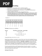 Round Robin Scheduling