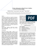 A Meta Schema for Evidence Information in Clinical Practice Guidelines