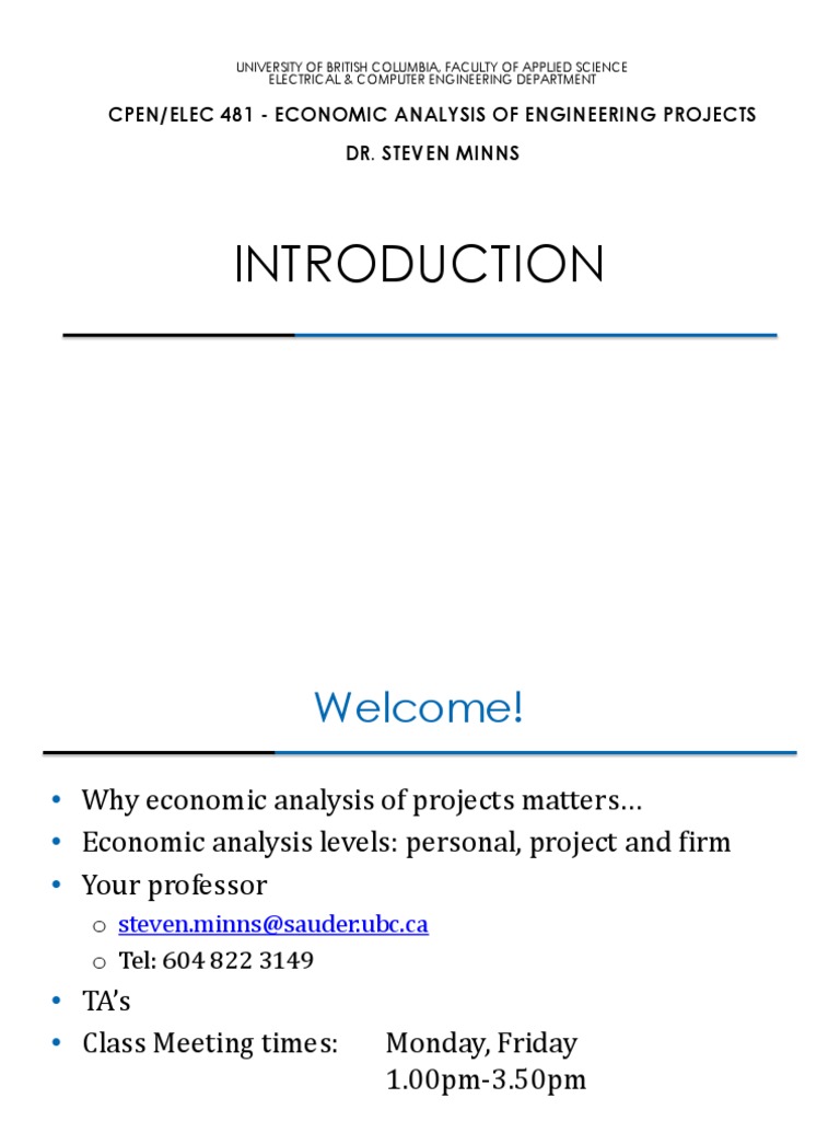 UBC CPEN 481 Course Overview | PDF